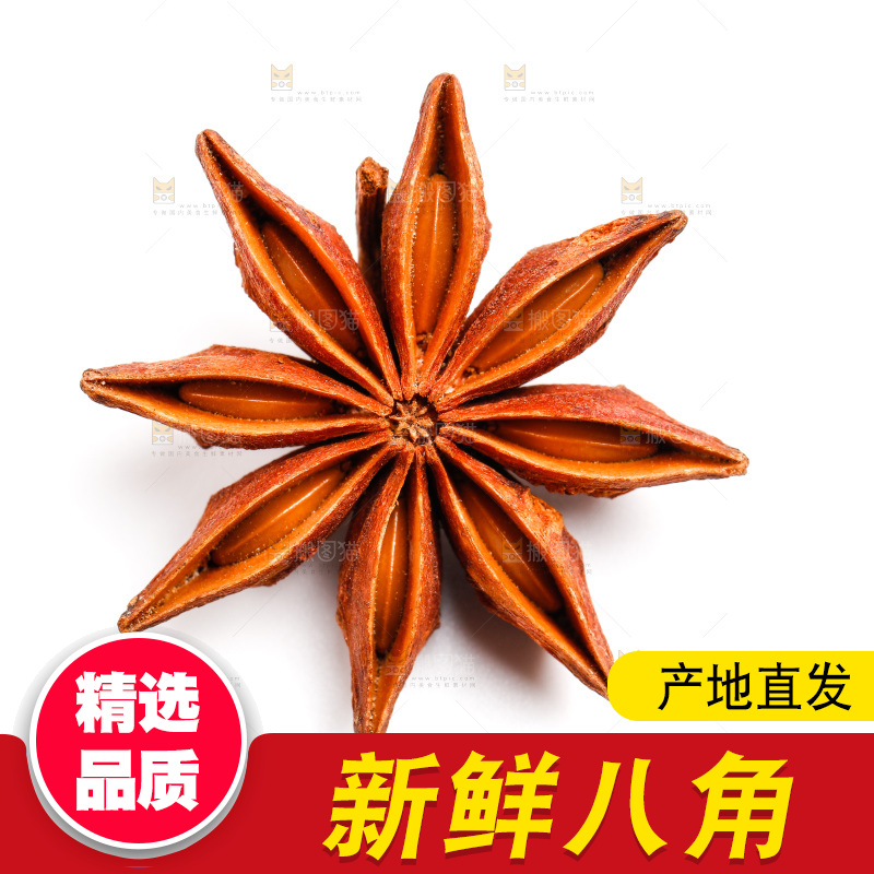 白底上的大茴香