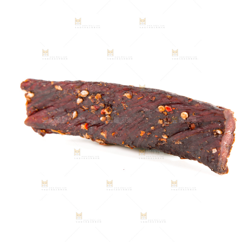 白底上的牛肉干