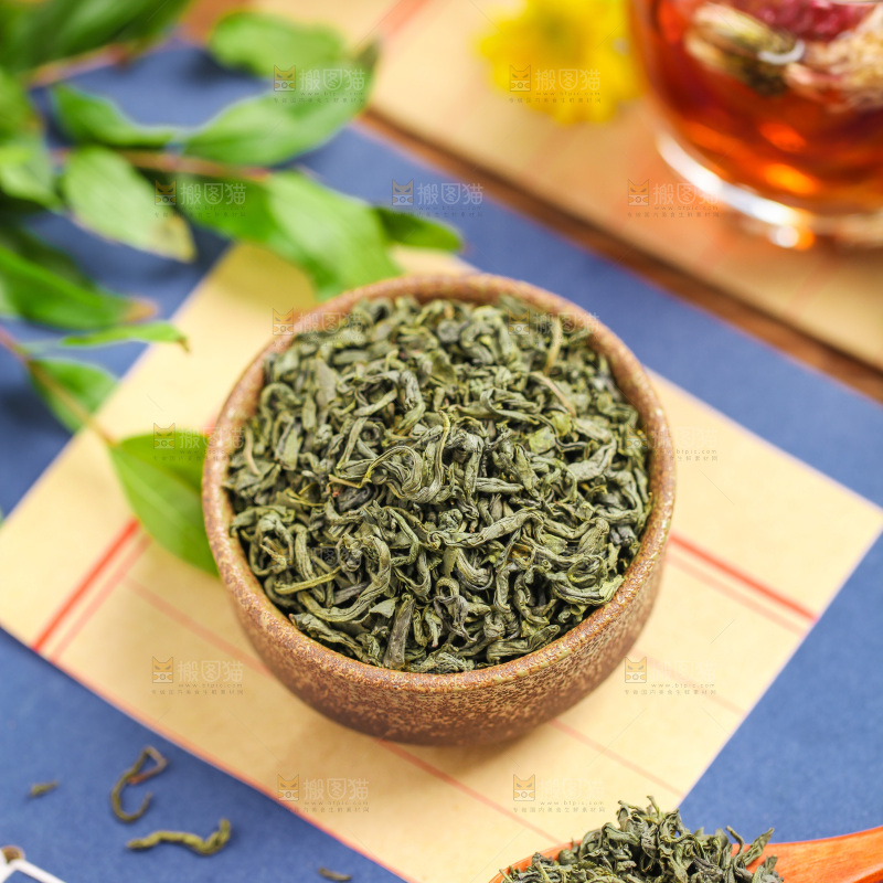 信纸上的一碗绿茶