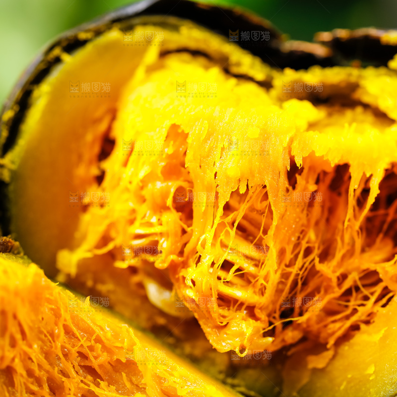 新疆板栗南瓜果肉特写