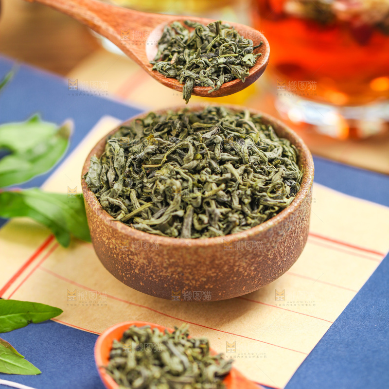 信纸上的一碗绿茶