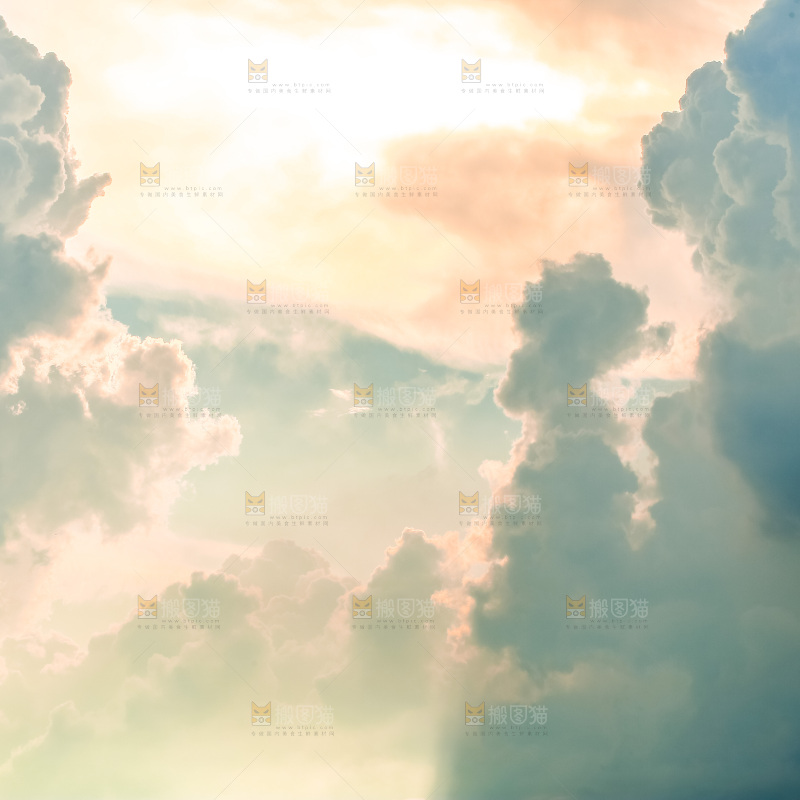 天空中的一片晚霞