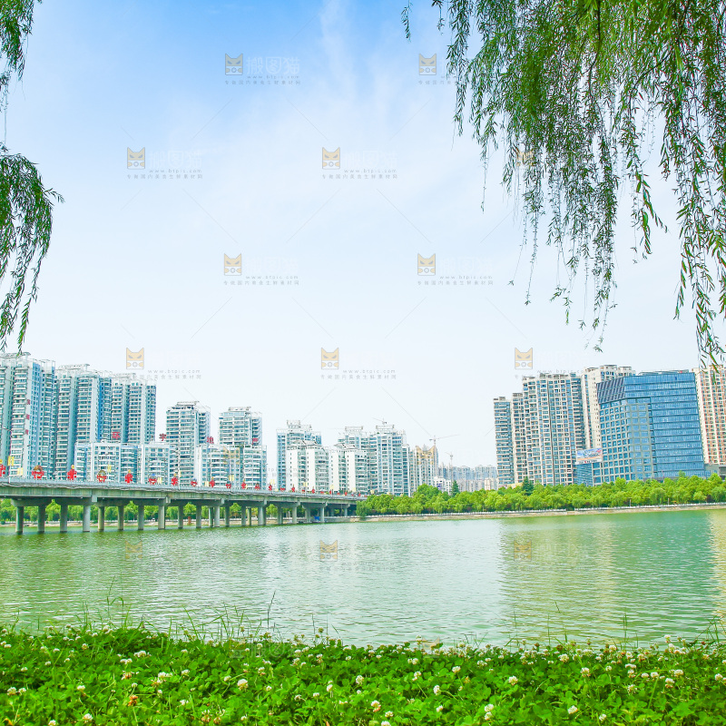 清澈的湖水