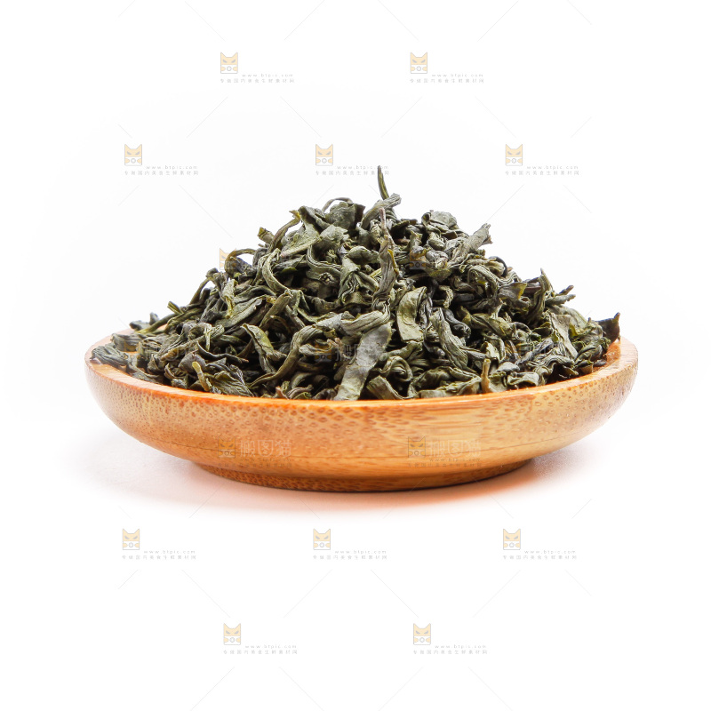 碟子里装着茶叶