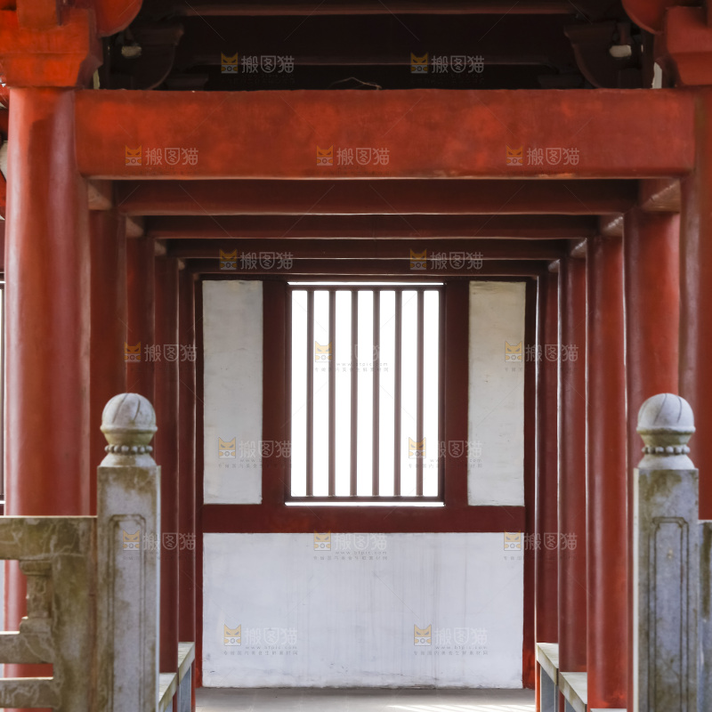 寺庙的走廊