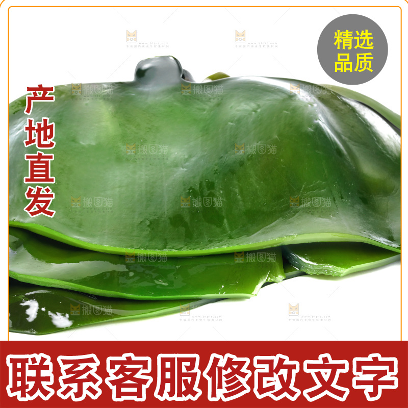 白底上摆放着海带头
