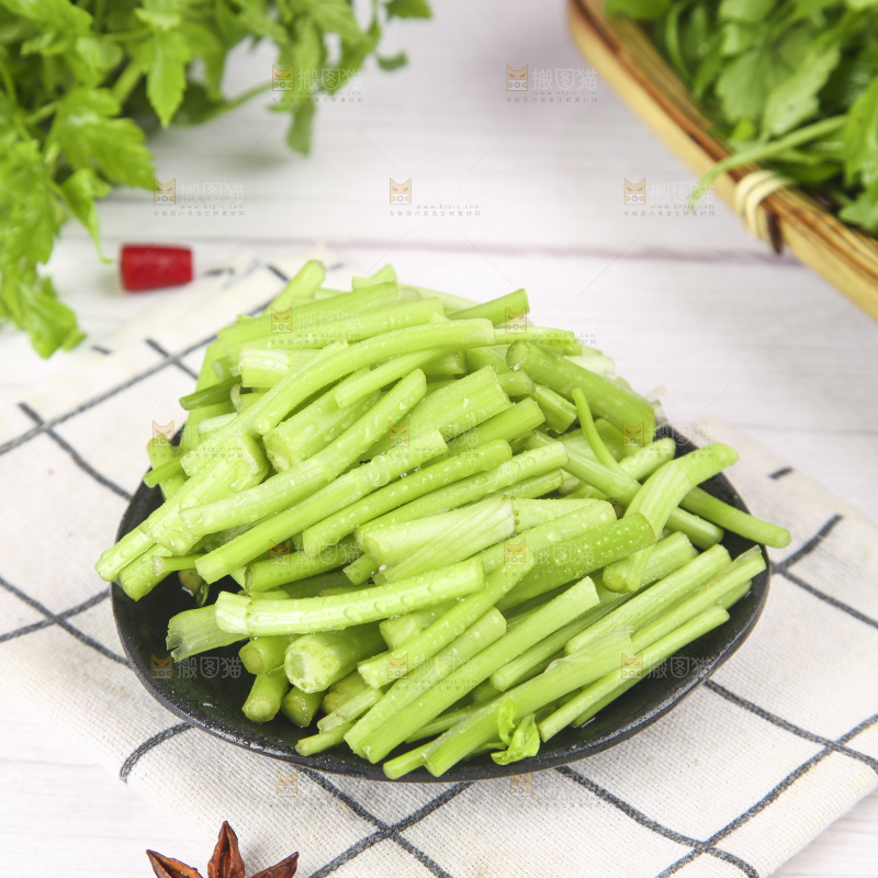 一盘水芹菜
