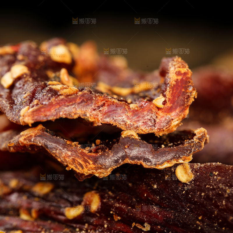 一堆牛肉干