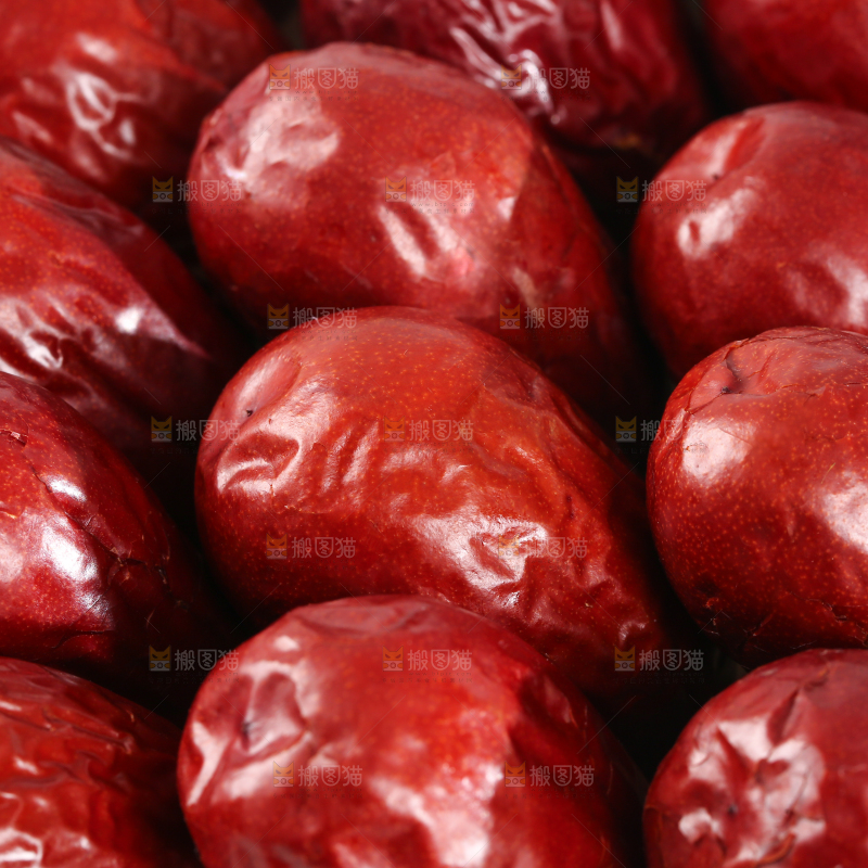 一堆新疆和田大枣