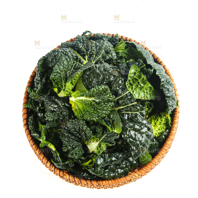 一篮新鲜泡泡青菜
