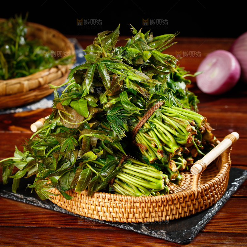 一篮沂蒙山香椿芽