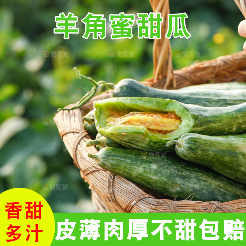 手里提着一篓甜瓜