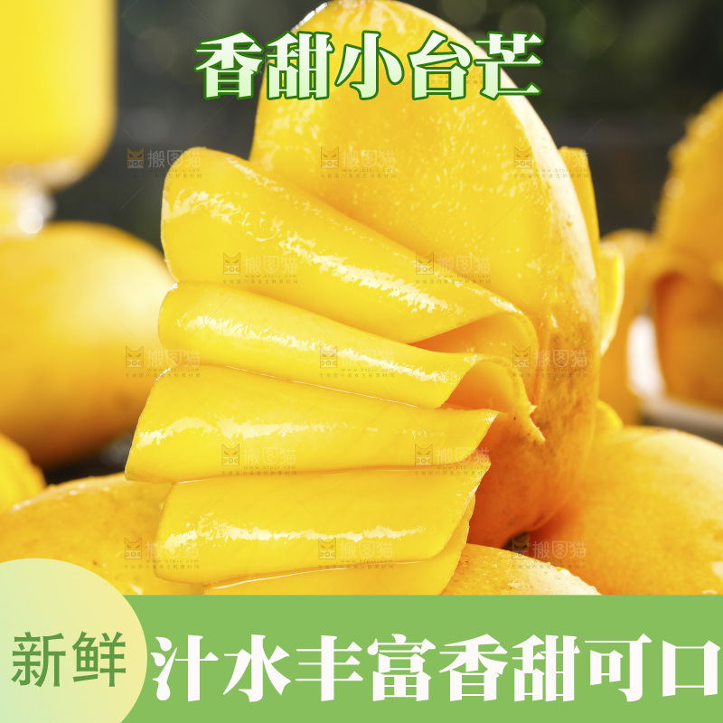 黑底上的海南小台芒