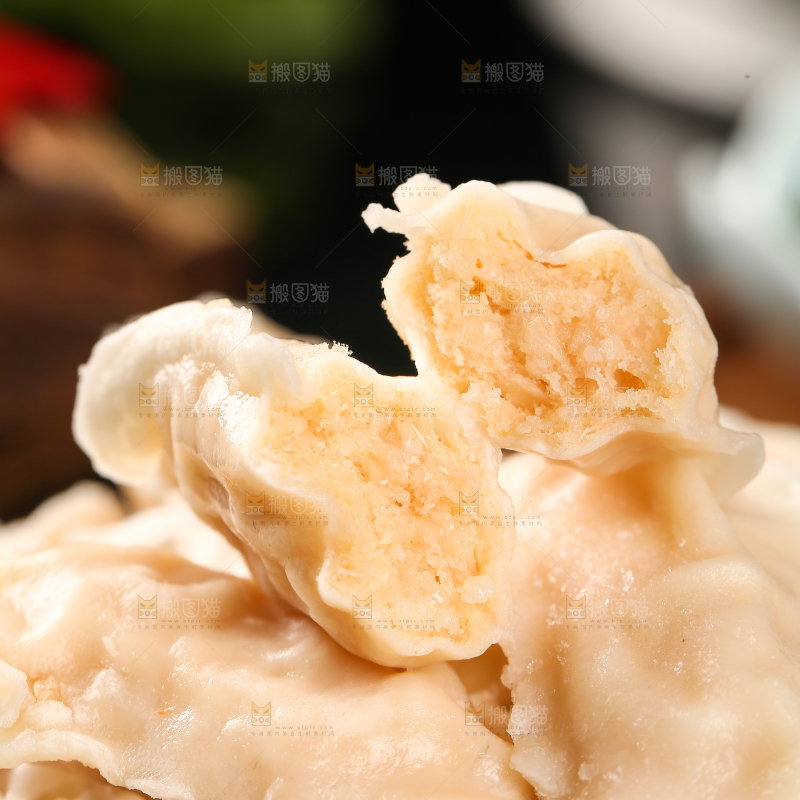 一盘迷你虾米饺
