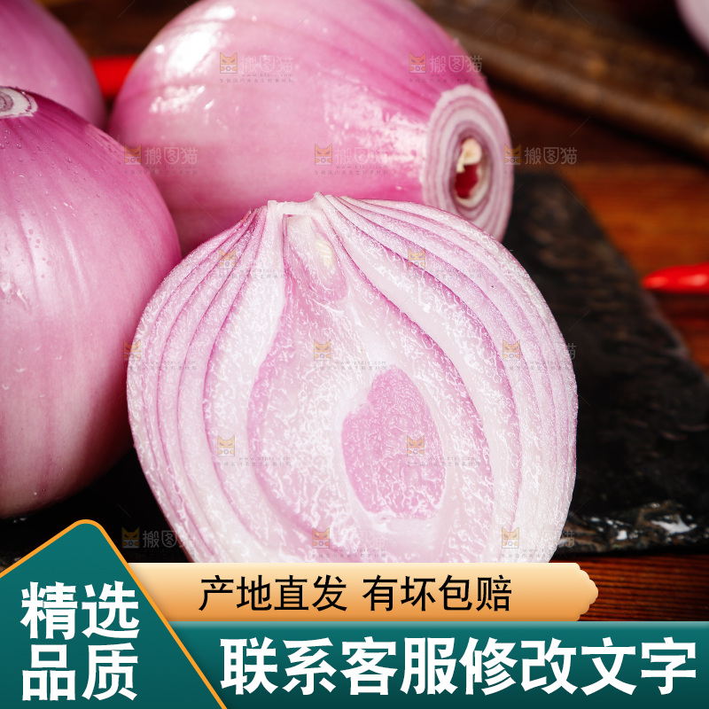 黑底上放着洋葱头