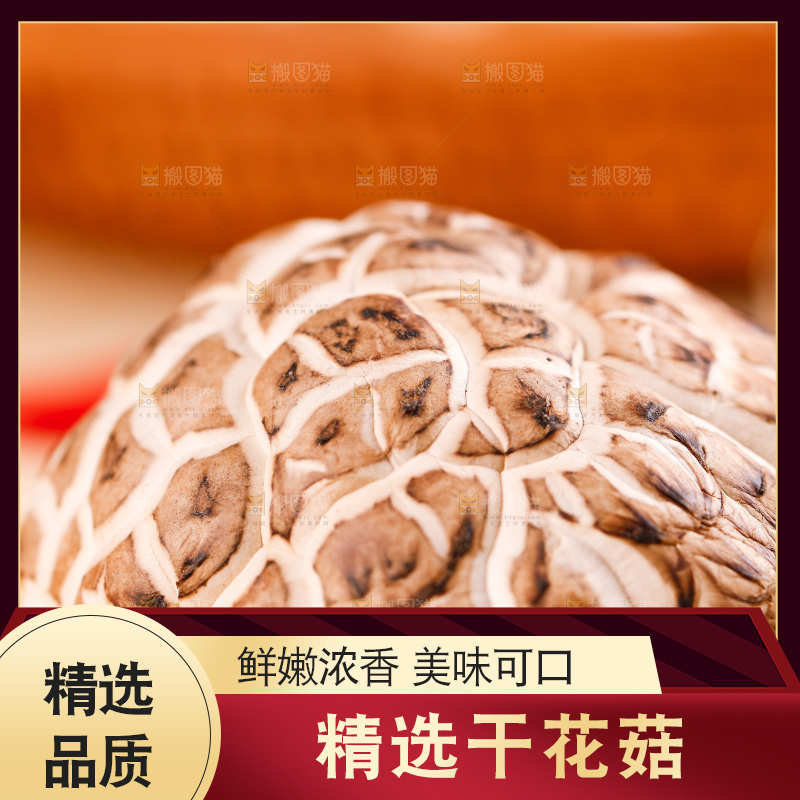 木底上的冬菇