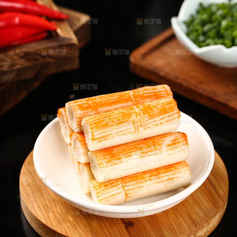 一盘蟹柳棒