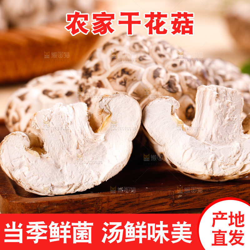 一堆长白山花菇