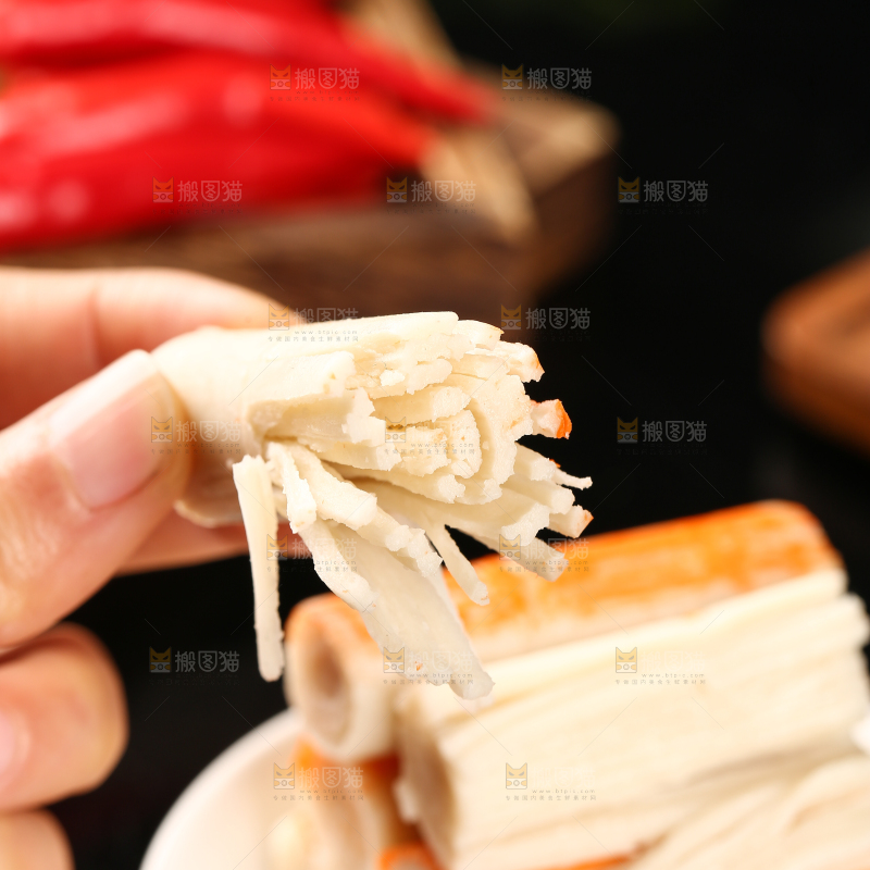 手撕开的蟹柳