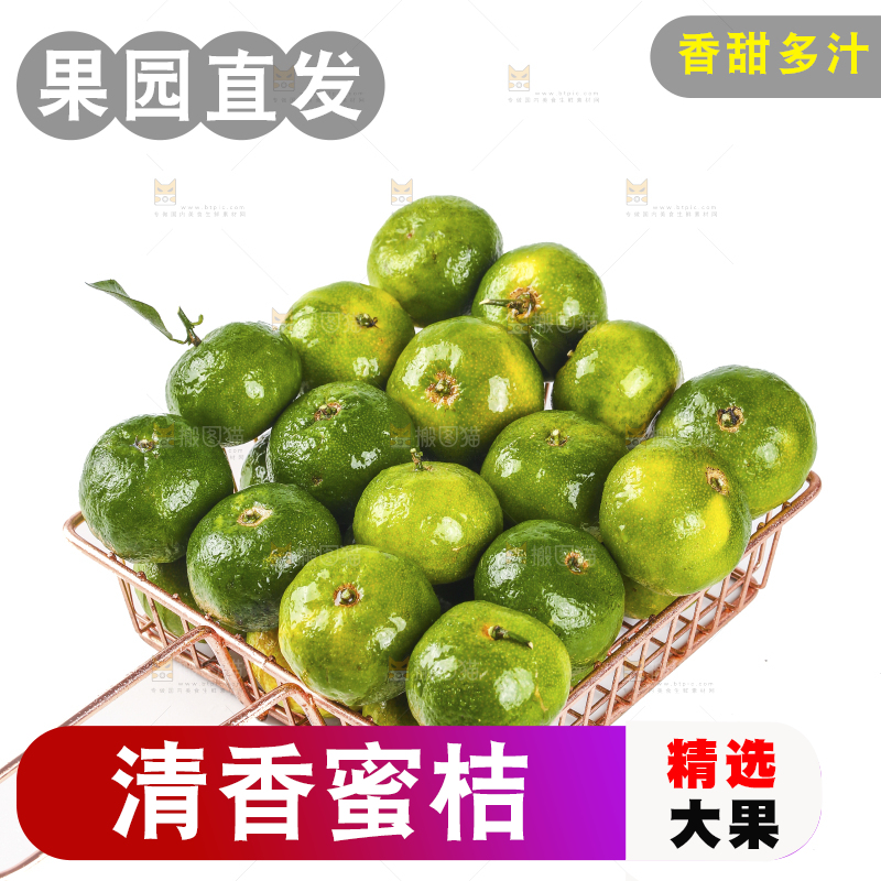 一篮新鲜清香茶橘