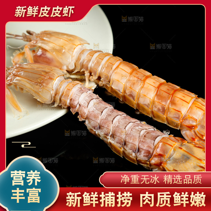 黑底上的富贵虾