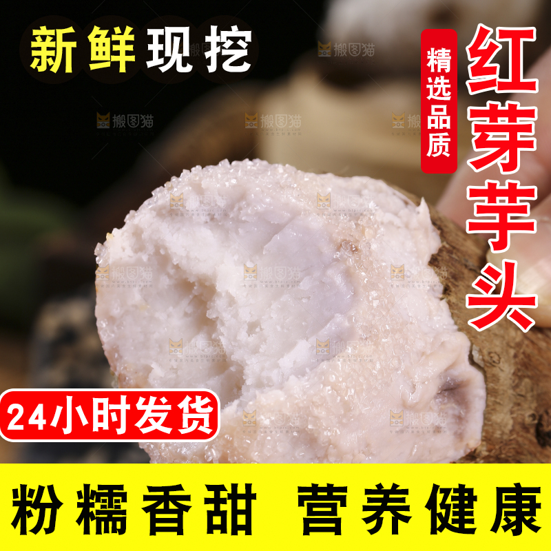手里拿着小芋头