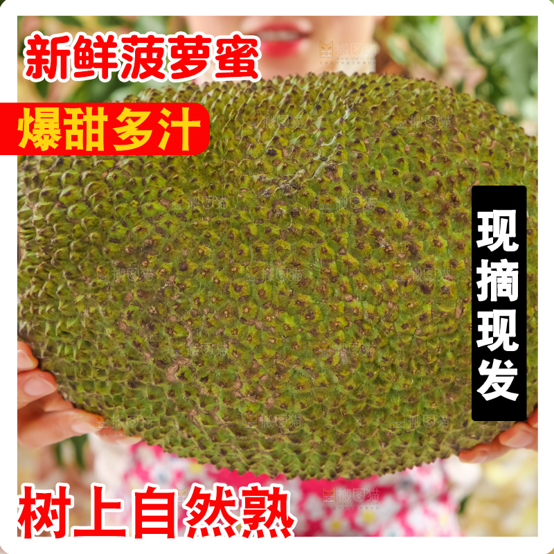 手里抱着菠萝蜜