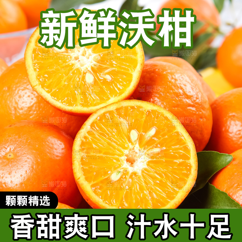 一堆新鲜沃柑