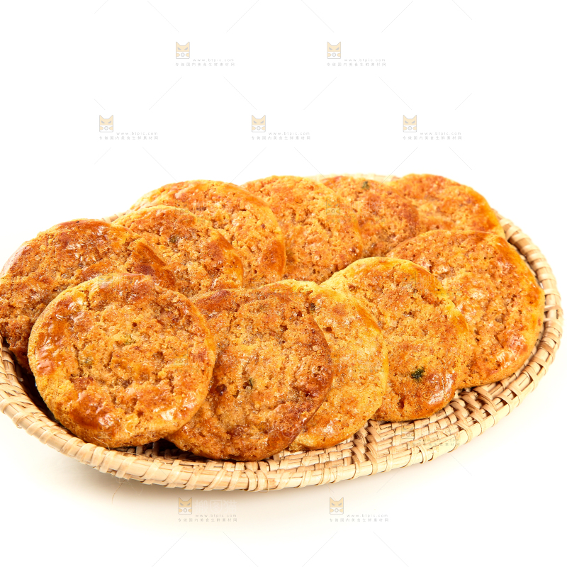 一盘广式鸡仔饼