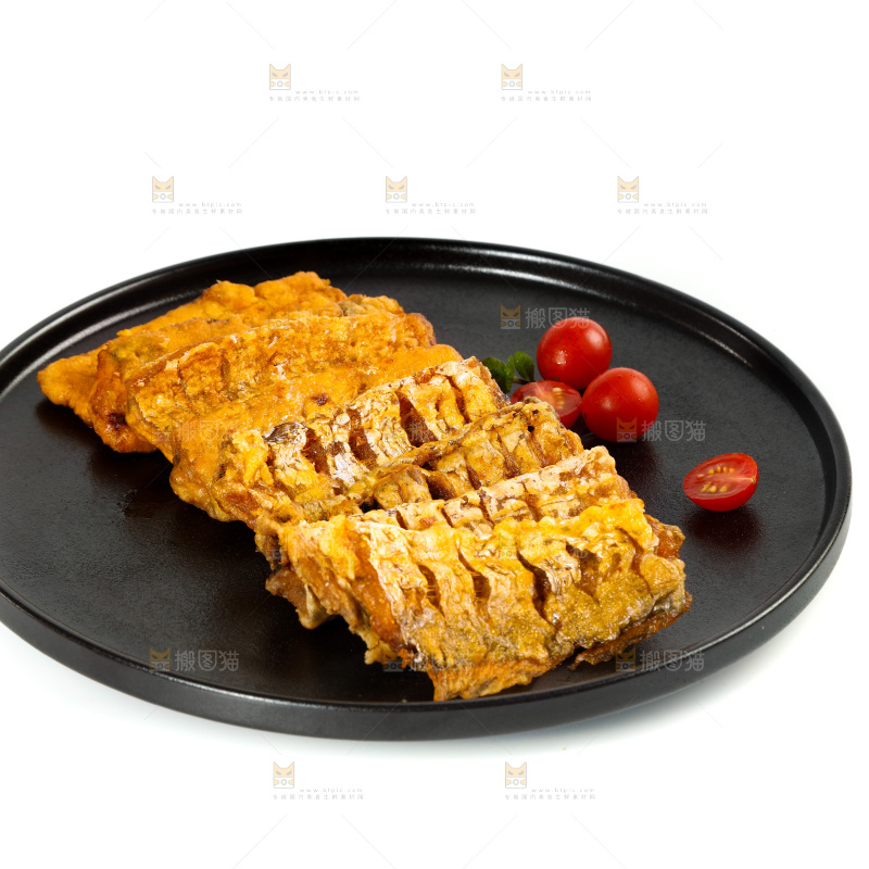 一盘香酥带鱼