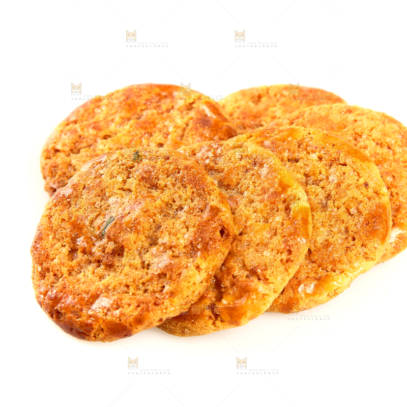 白底上放着鸡仔饼