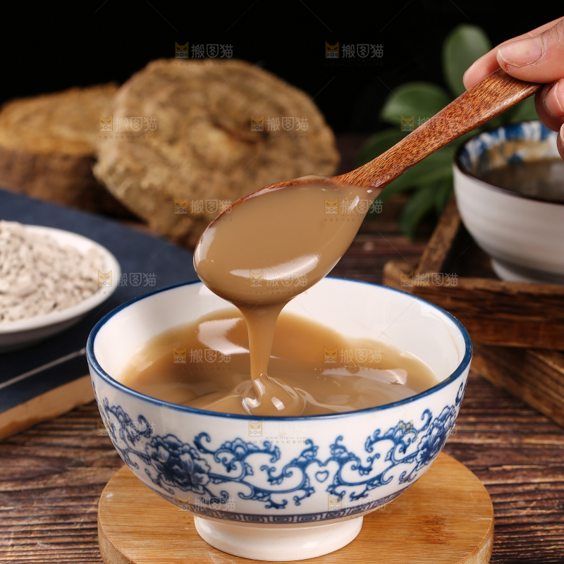 一碗冲泡过的柴葛粉