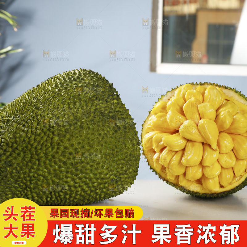 桌子上的黄心菠萝蜜