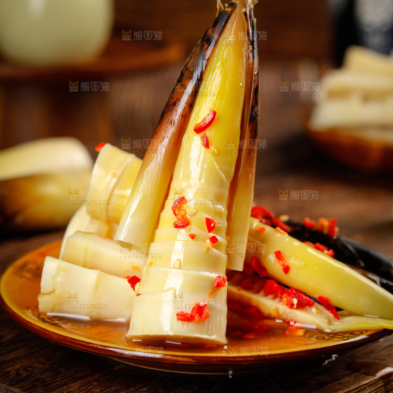 一盘香辣味手剥笋