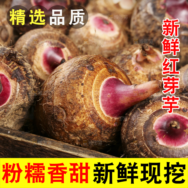 一盘广西红芽芋