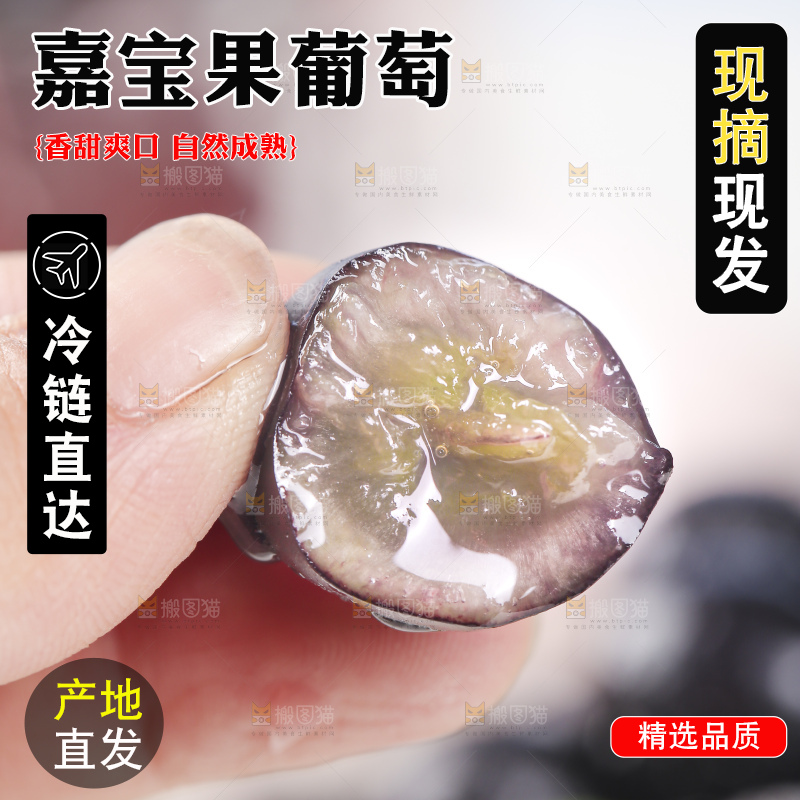 手里拿着树葡萄