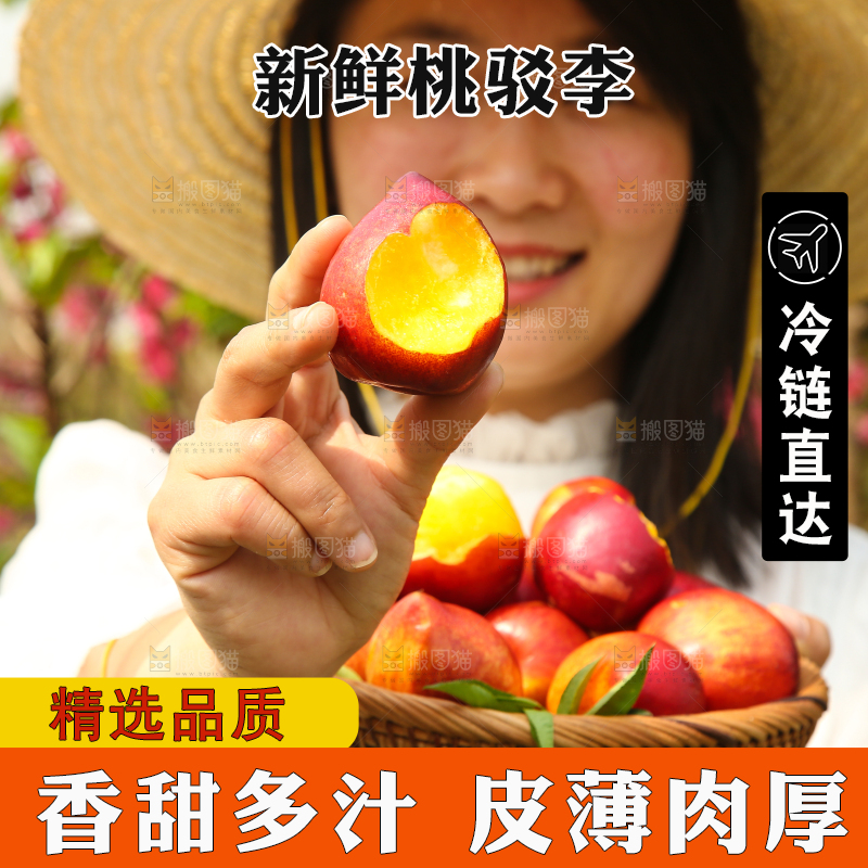 手里拿着桃驳李