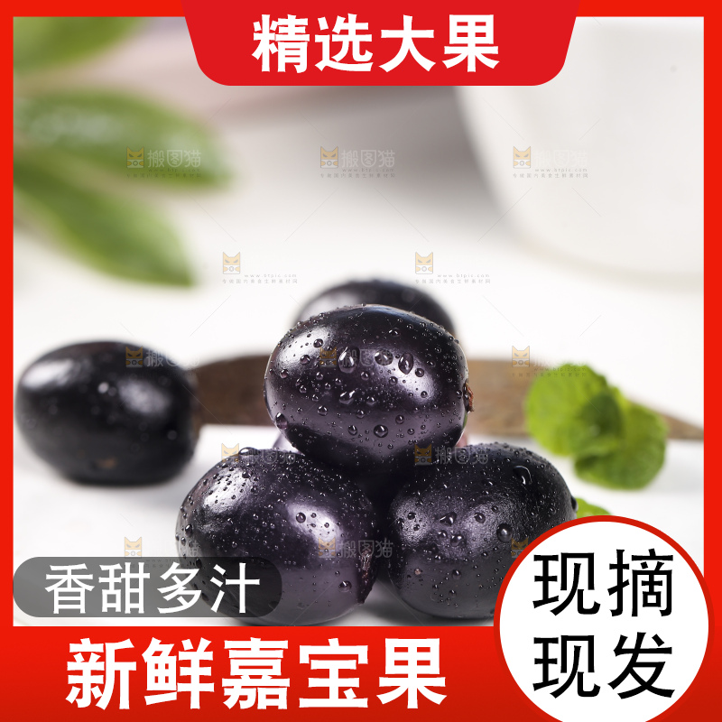 白底上摆放着阳光嘉宝果