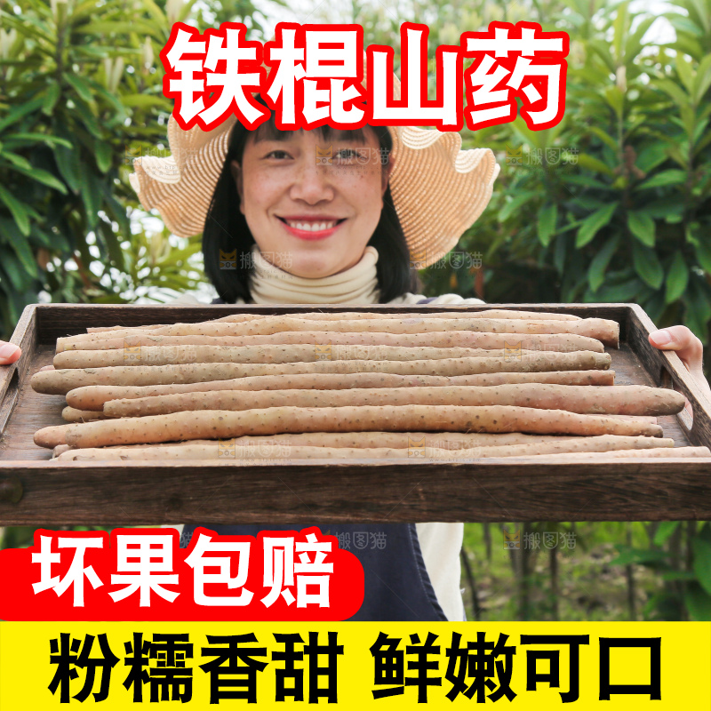 手里端着一盘铁棍山药