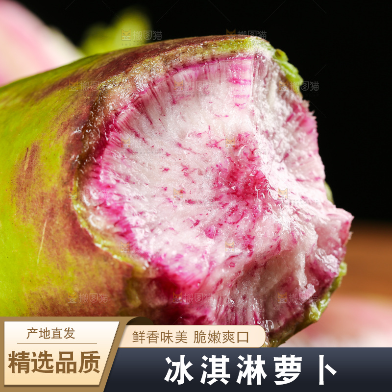 手里拿着冰糖心萝卜