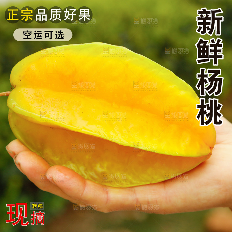 手里拿着杨桃