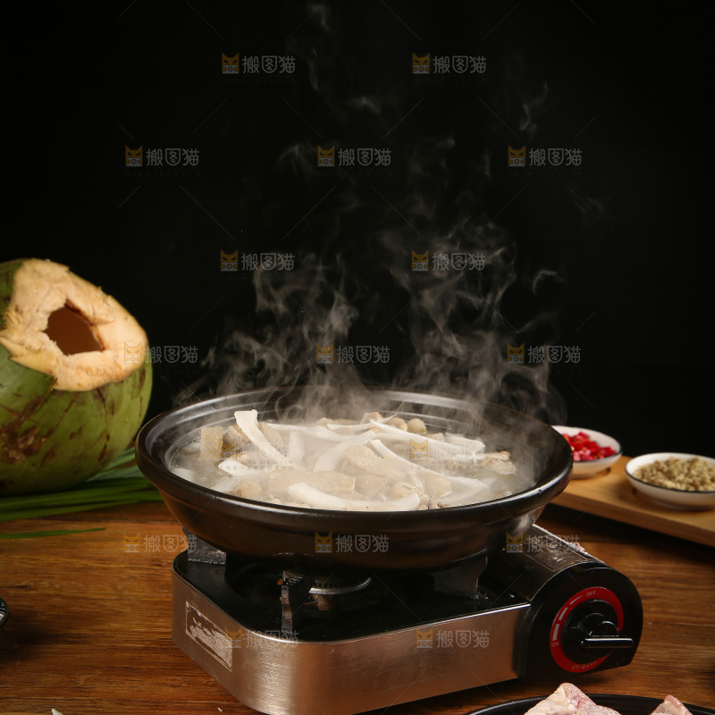 一锅椰子炖鸡