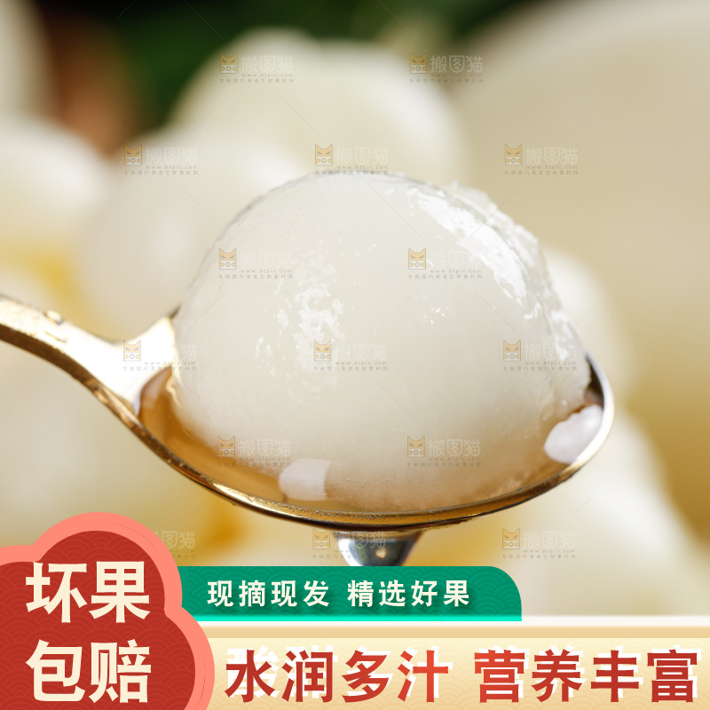 勺子上舀着阎良甜瓜果肉