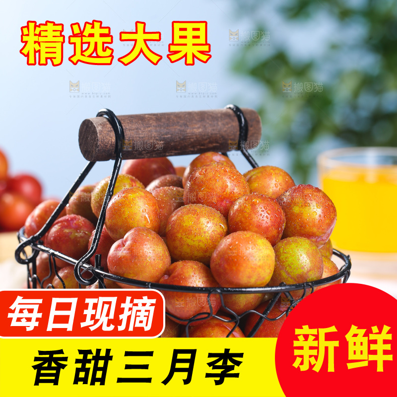 一篮红三月李
