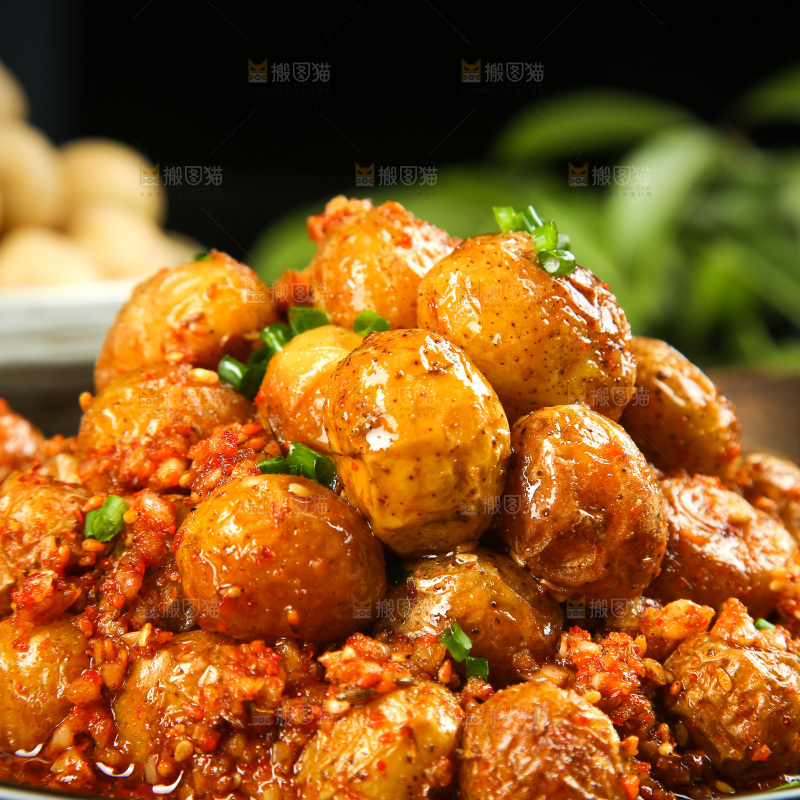一盘香辣小土豆