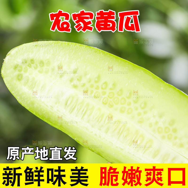 手里拿着青瓜