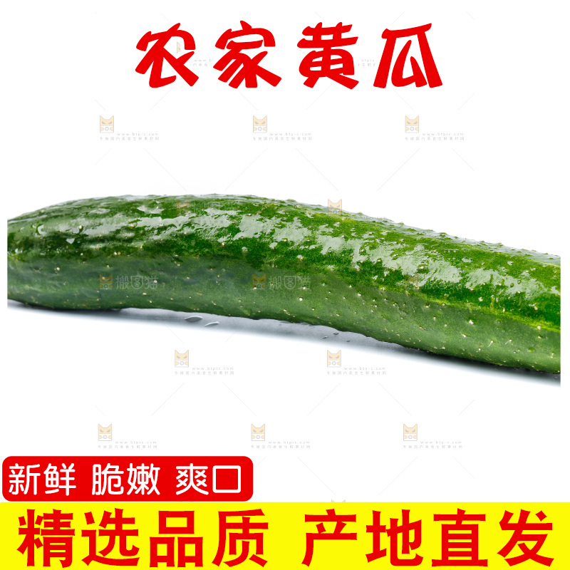 白底上放着黄瓜