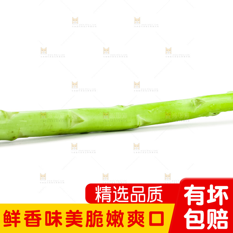 白底上的芦笋
