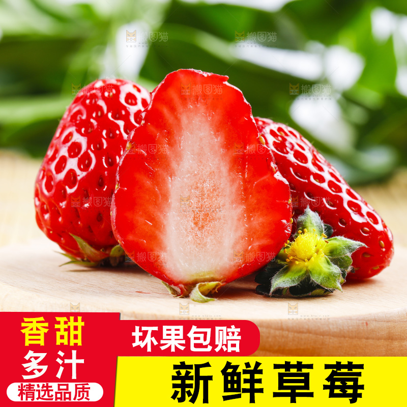 99草莓放在浅底上