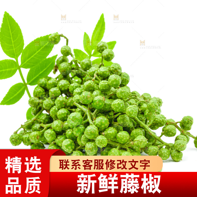 白底上的青花椒